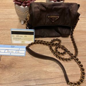 Vintage Prada Nylon black crossbody bag